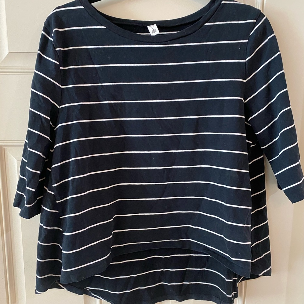 Black and White Striped Shirt